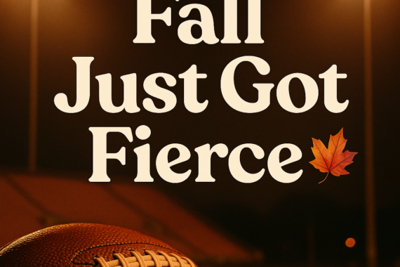 Football Under Fall Lights